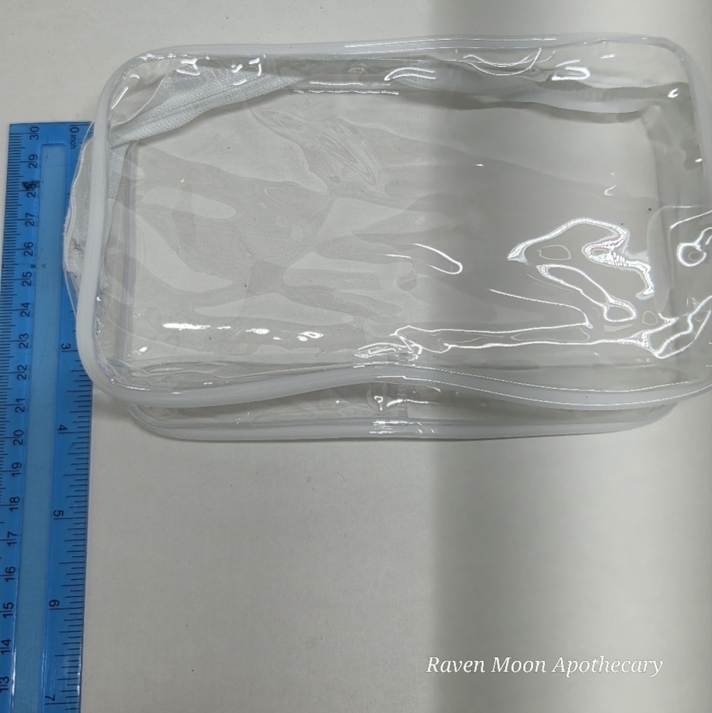 5 Pk Clear Transparent Cosmetic Bag Set - Picture 8 of 9